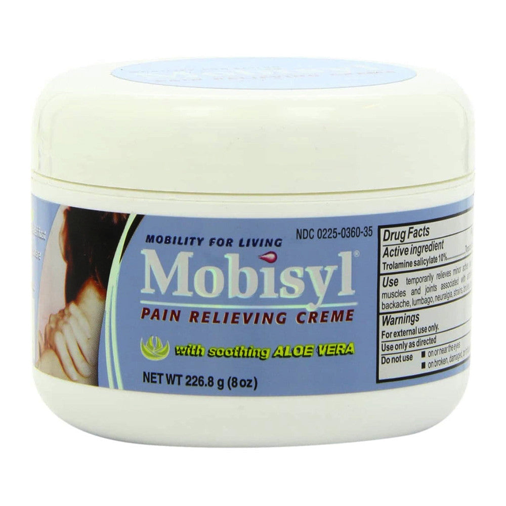 Mobisyl Pain Relief Creme With Soothing Alove Vera For Arthritis, 8 Oz